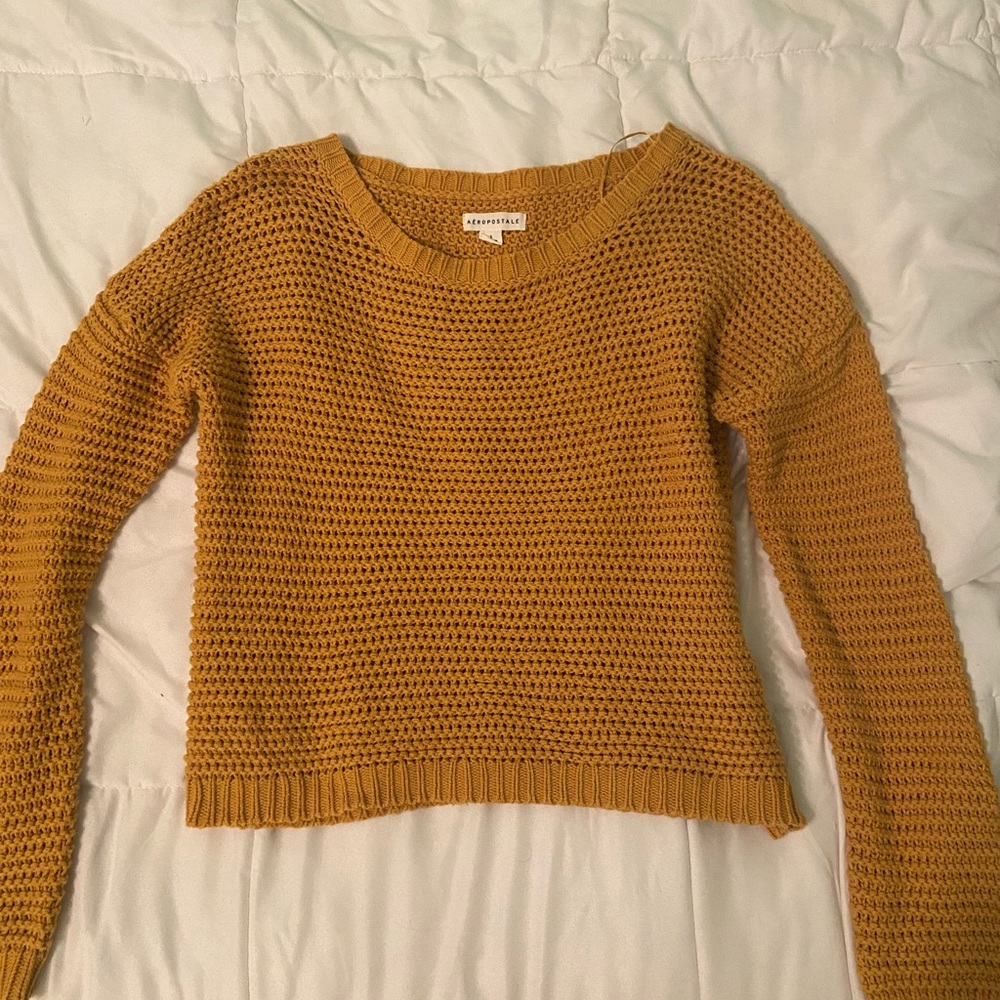 Size medium Aeropostale yellow sweater